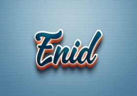 Cursive Name DP: Enid