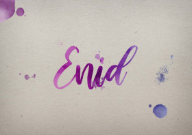 Enid Watercolor Name DP