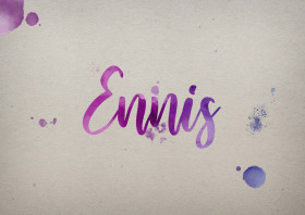 Ennis Watercolor Name DP
