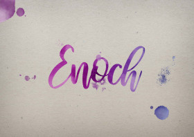 Enoch Watercolor Name DP