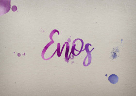 Enos Watercolor Name DP