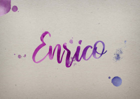 Enrico Watercolor Name DP