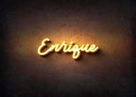 Glow Name Profile Picture for Enrique
