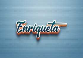 Cursive Name DP: Enriqueta