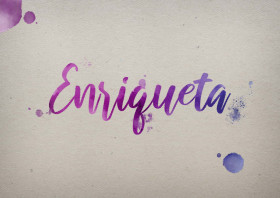 Enriqueta Watercolor Name DP