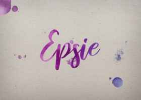 Epsie Watercolor Name DP