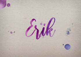 Erik Watercolor Name DP