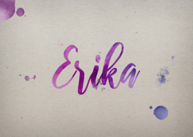 Erika Watercolor Name DP