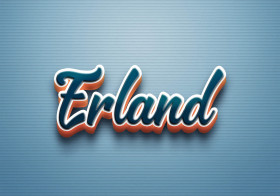 Cursive Name DP: Erland
