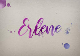 Erlene Watercolor Name DP