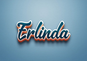 Cursive Name DP: Erlinda