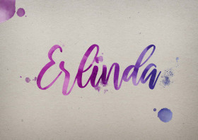 Erlinda Watercolor Name DP