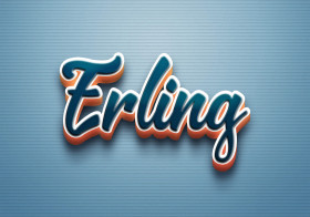 Cursive Name DP: Erling