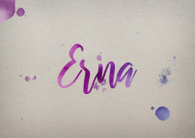 Erna Watercolor Name DP