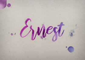 Ernest Watercolor Name DP