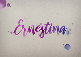Ernestina Watercolor Name DP
