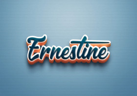 Cursive Name DP: Ernestine