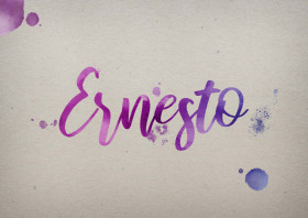 Ernesto Watercolor Name DP