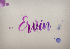 Ervin Watercolor Name DP