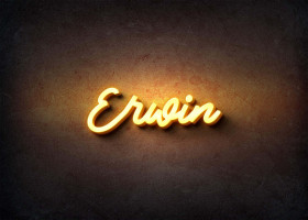 Glow Name Profile Picture for Erwin