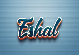 Cursive Name DP: Eshal