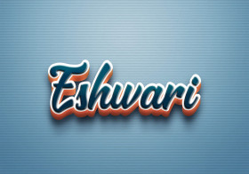 Cursive Name DP: Eshwari