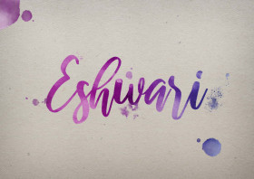 Eshwari Watercolor Name DP