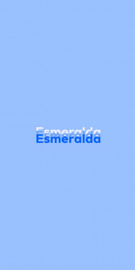Name DP: Esmeralda