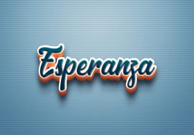 Cursive Name DP: Esperanza