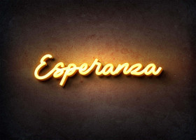 Glow Name Profile Picture for Esperanza