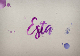 Esta Watercolor Name DP