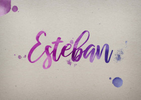 Esteban Watercolor Name DP