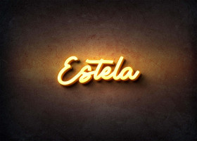 Glow Name Profile Picture for Estela