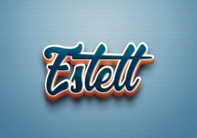 Cursive Name DP: Estell