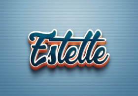 Cursive Name DP: Estelle
