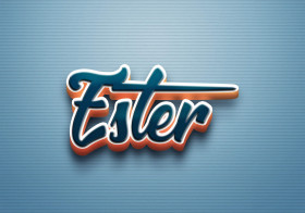 Cursive Name DP: Ester