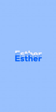 Name DP: Esther