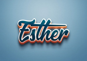 Cursive Name DP: Esther