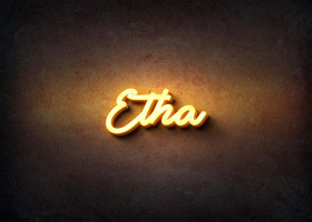 Glow Name Profile Picture for Etha