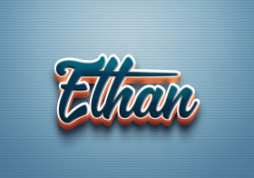 Cursive Name DP: Ethan