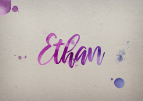 Ethan Watercolor Name DP