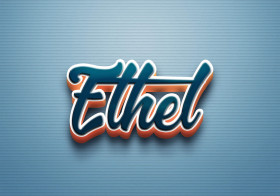 Cursive Name DP: Ethel