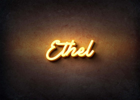 Glow Name Profile Picture for Ethel