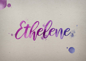 Ethelene Watercolor Name DP