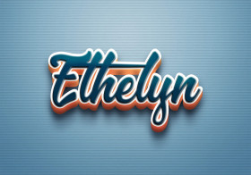 Cursive Name DP: Ethelyn