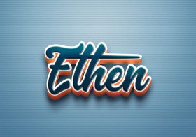 Cursive Name DP: Ethen