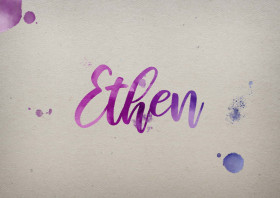 Ethen Watercolor Name DP