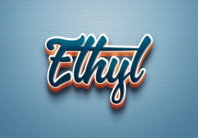 Cursive Name DP: Ethyl
