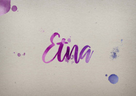 Etna Watercolor Name DP