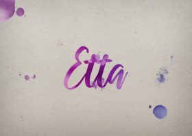 Etta Watercolor Name DP